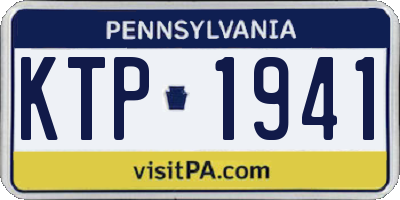 PA license plate KTP1941