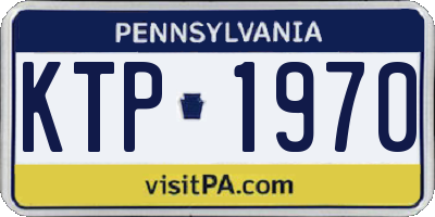 PA license plate KTP1970
