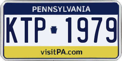 PA license plate KTP1979