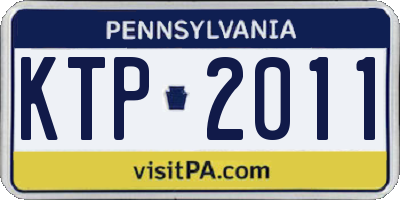 PA license plate KTP2011