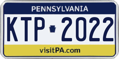 PA license plate KTP2022