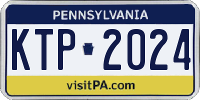 PA license plate KTP2024