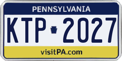 PA license plate KTP2027