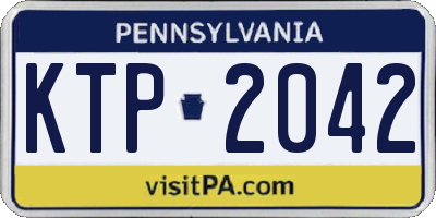 PA license plate KTP2042