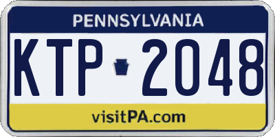 PA license plate KTP2048