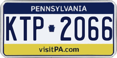 PA license plate KTP2066