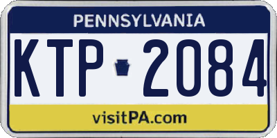 PA license plate KTP2084