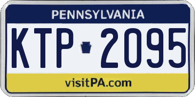 PA license plate KTP2095