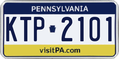 PA license plate KTP2101