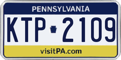 PA license plate KTP2109