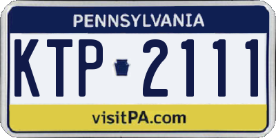 PA license plate KTP2111