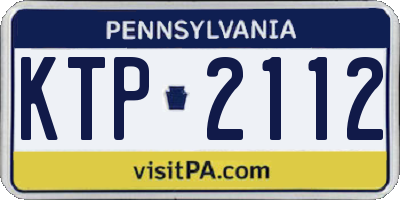 PA license plate KTP2112
