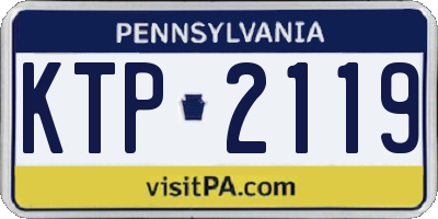 PA license plate KTP2119