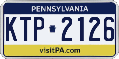 PA license plate KTP2126