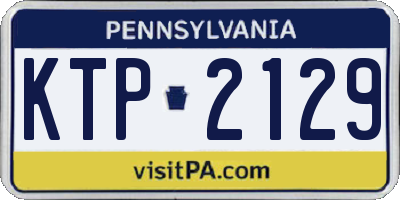 PA license plate KTP2129