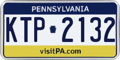 PA license plate KTP2132