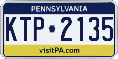 PA license plate KTP2135