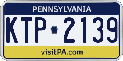PA license plate KTP2139