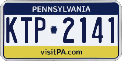 PA license plate KTP2141