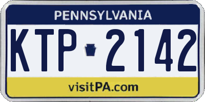 PA license plate KTP2142