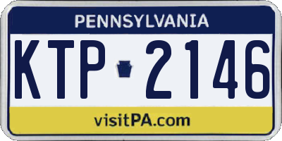 PA license plate KTP2146