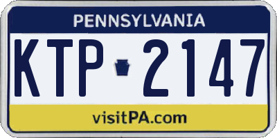 PA license plate KTP2147