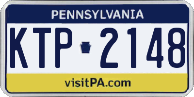 PA license plate KTP2148