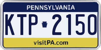 PA license plate KTP2150