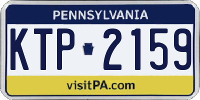 PA license plate KTP2159