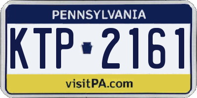 PA license plate KTP2161