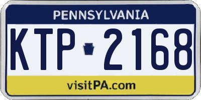 PA license plate KTP2168