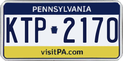 PA license plate KTP2170