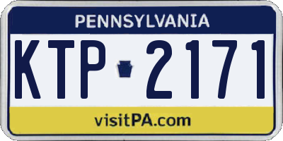 PA license plate KTP2171