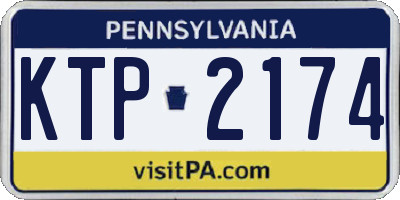 PA license plate KTP2174