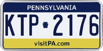PA license plate KTP2176