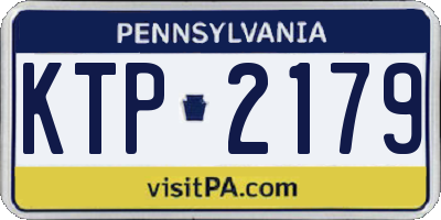 PA license plate KTP2179