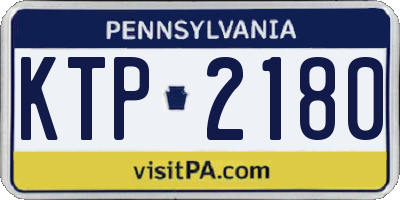 PA license plate KTP2180