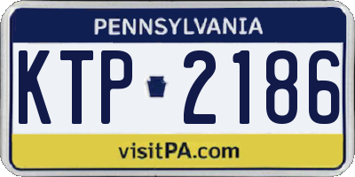PA license plate KTP2186
