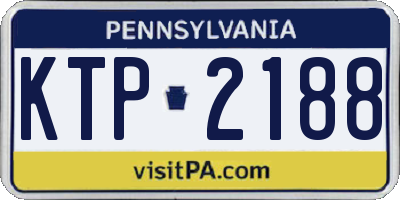 PA license plate KTP2188