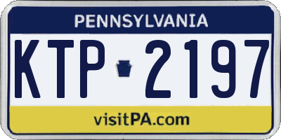 PA license plate KTP2197
