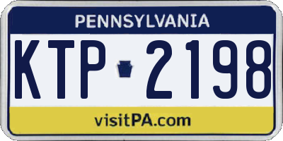 PA license plate KTP2198