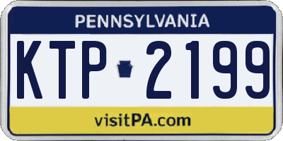 PA license plate KTP2199