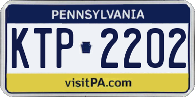 PA license plate KTP2202