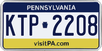 PA license plate KTP2208