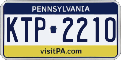 PA license plate KTP2210