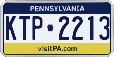PA license plate KTP2213