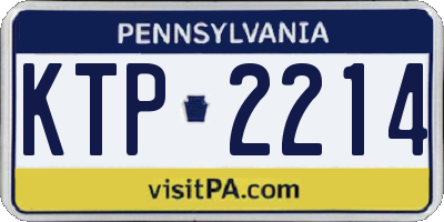 PA license plate KTP2214