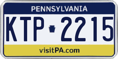 PA license plate KTP2215
