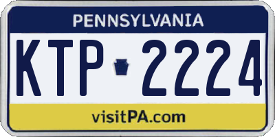 PA license plate KTP2224