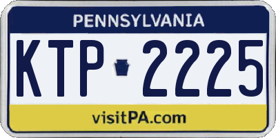 PA license plate KTP2225